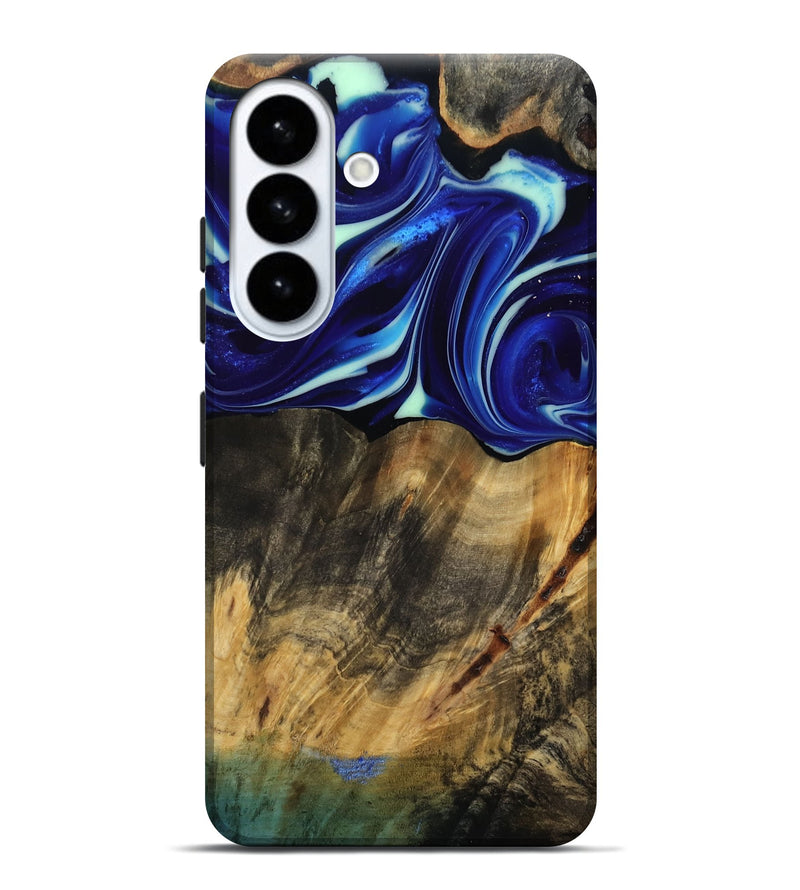 Galaxy S26 Plus Wood Live Edge Phone Case - Vernice (Blue, 809439)