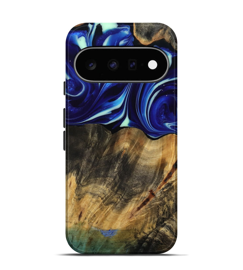 Pixel 11 Wood Live Edge Phone Case - Vernice (Blue, 809439)