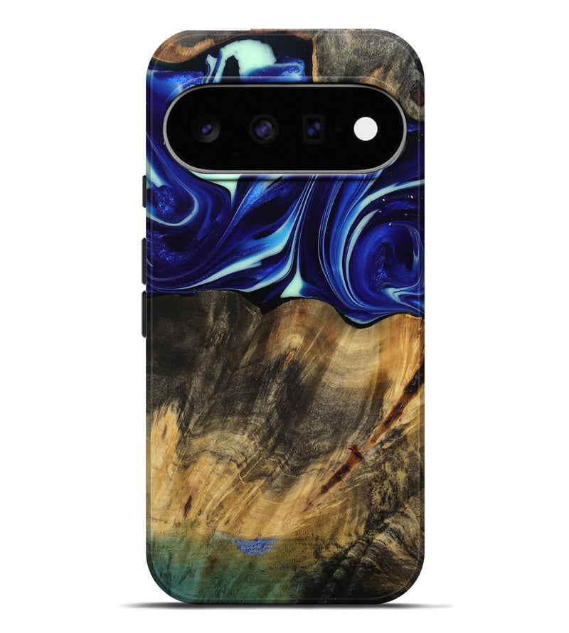 Pixel 11 Pro XL Wood Live Edge Phone Case - Vernice (Blue, 809439)