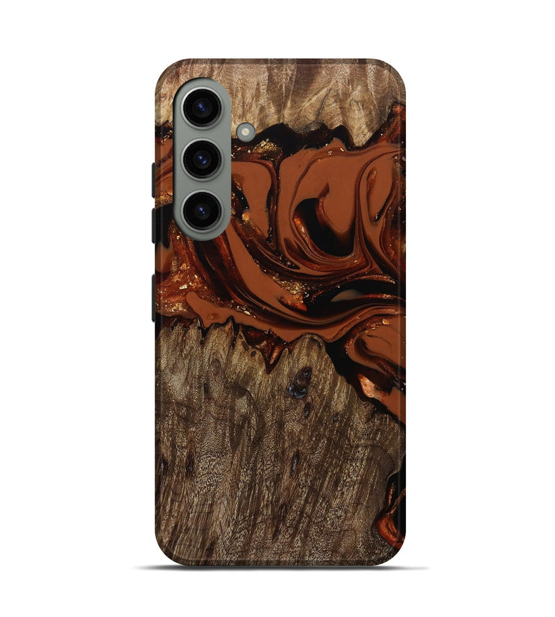 Galaxy S24 Wood Live Edge Phone Case - Jaycee (Red, 809441)
