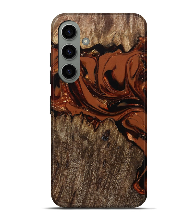 Galaxy S24 Plus Wood Live Edge Phone Case - Jaycee (Red, 809441)