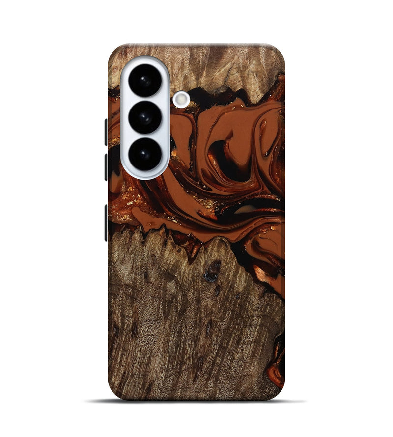 Galaxy S26 Wood Live Edge Phone Case - Jaycee (Red, 809441)