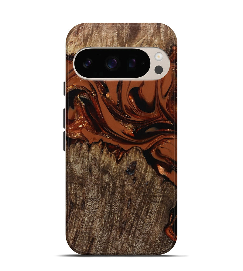 Pixel 10 Wood Live Edge Phone Case - Jaycee (Red, 809441)