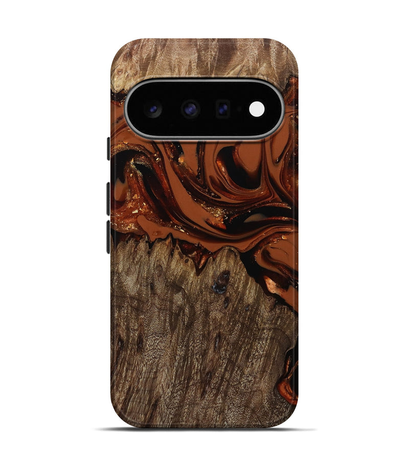 Pixel 11 Pro Wood Live Edge Phone Case - Jaycee (Red, 809441)