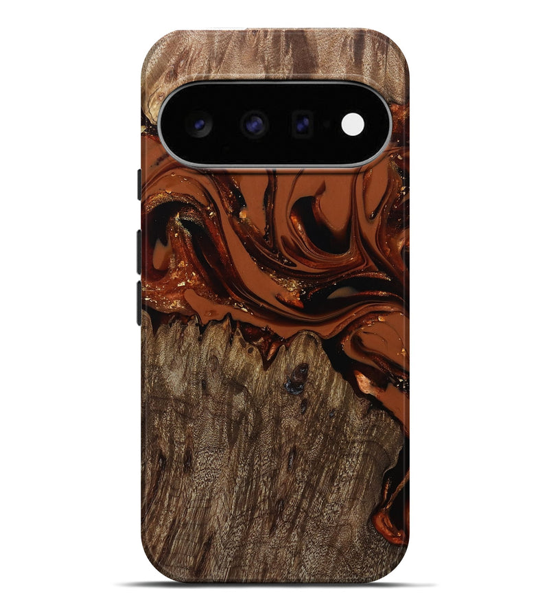Pixel 11 Pro XL Wood Live Edge Phone Case - Jaycee (Red, 809441)