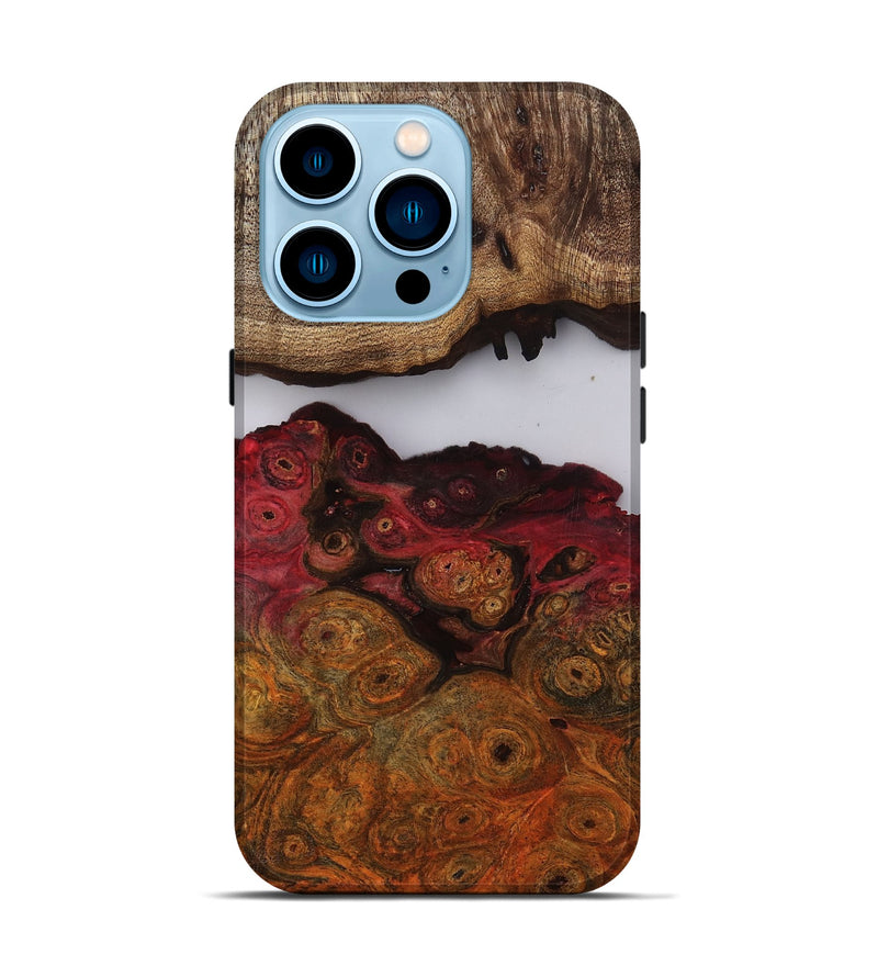 iPhone 14 Pro Wood Live Edge Phone Case - Kyra (Clear, 809444)