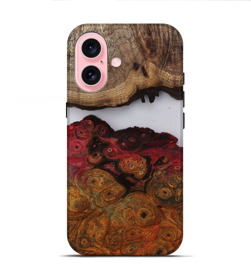 iPhone 16 Wood Live Edge Phone Case - Kyra (Clear, 809444)