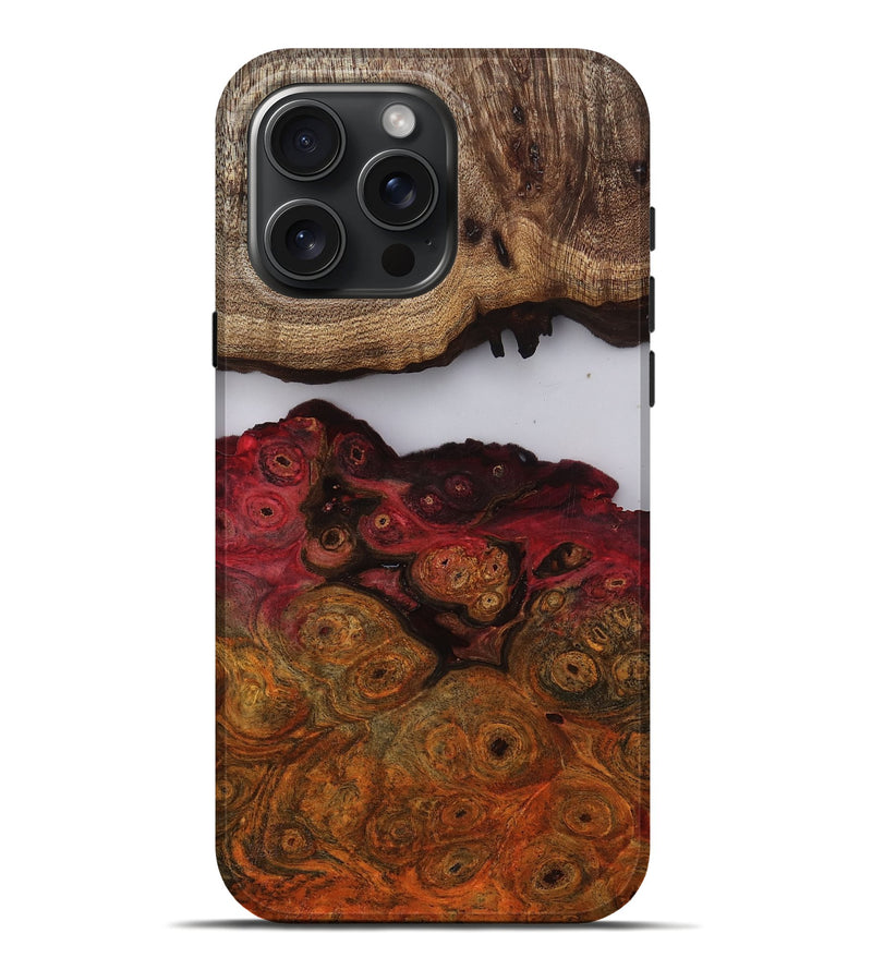 iPhone 16 Pro Max Wood Live Edge Phone Case - Kyra (Clear, 809444)