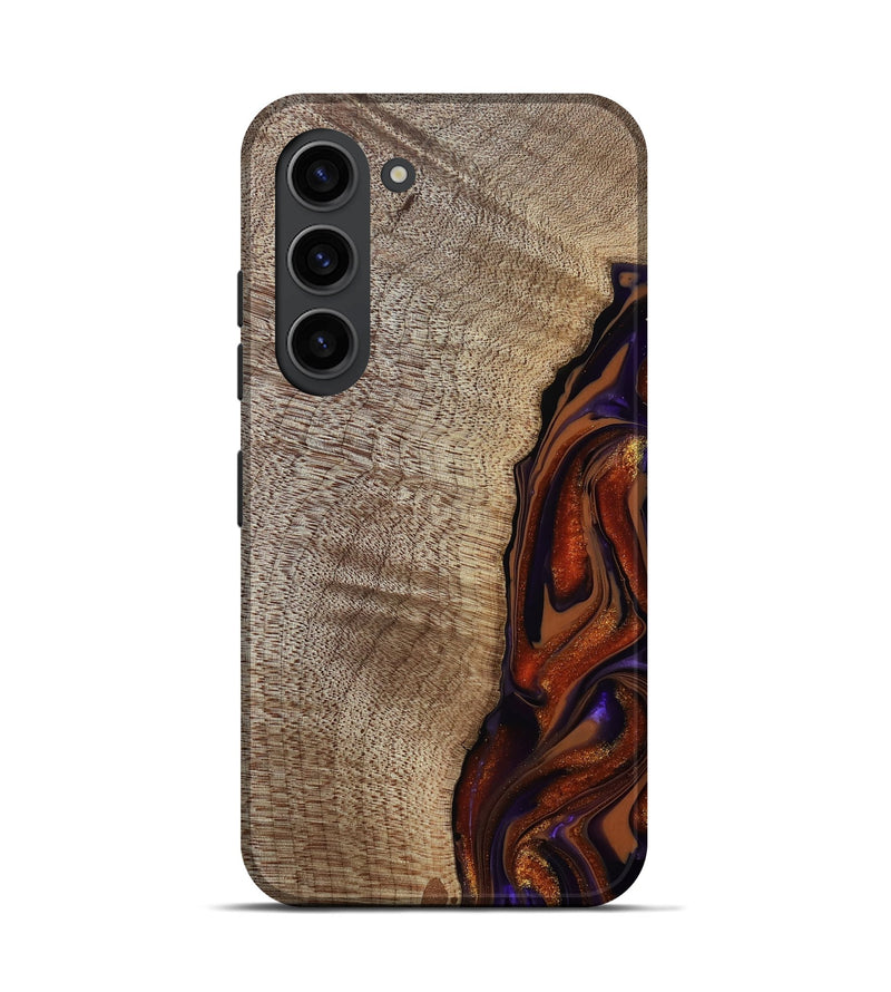 Galaxy S23 Wood Live Edge Phone Case - Uriel (Red, 809445)