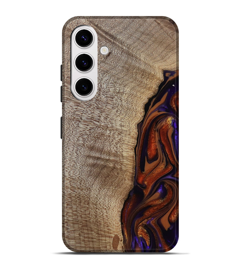 Galaxy S25 Plus Wood Live Edge Phone Case - Uriel (Red, 809445)