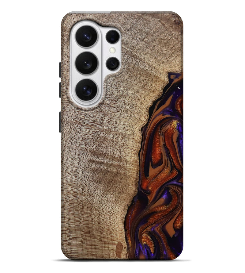 Galaxy S26 Ultra Wood Live Edge Phone Case - Uriel (Red, 809445)