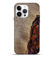 iPhone 15 Pro Max Wood Live Edge Phone Case - Uriel (Red, 809445)