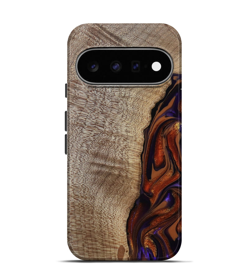 Pixel 11 Pro Wood Live Edge Phone Case - Uriel (Red, 809445)
