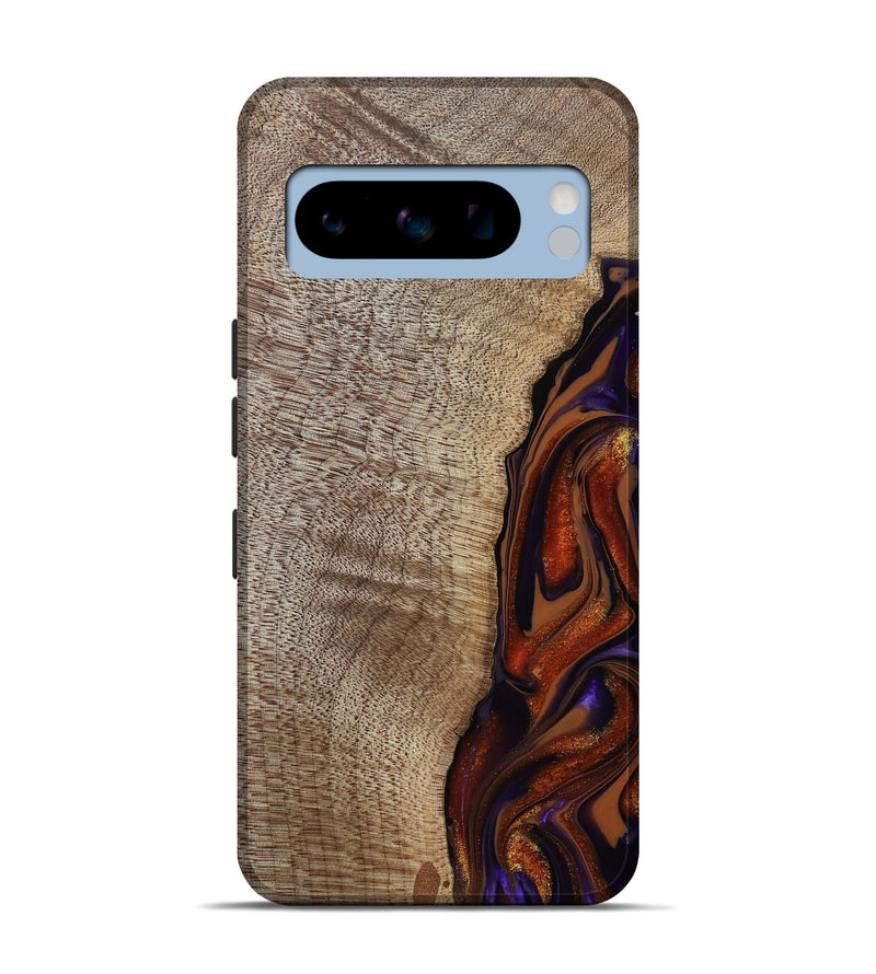 Pixel 8 Pro Wood Live Edge Phone Case - Uriel (Red, 809445)