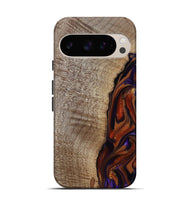 Pixel 9 Pro Wood Live Edge Phone Case - Uriel (Red, 809445)