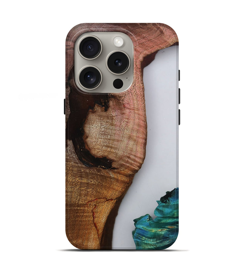 iPhone 16 Pro Wood Live Edge Phone Case - Yael (Clear, 809453)