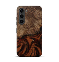 Galaxy S23 Wood Live Edge Phone Case - Elsa (Red, 809469)