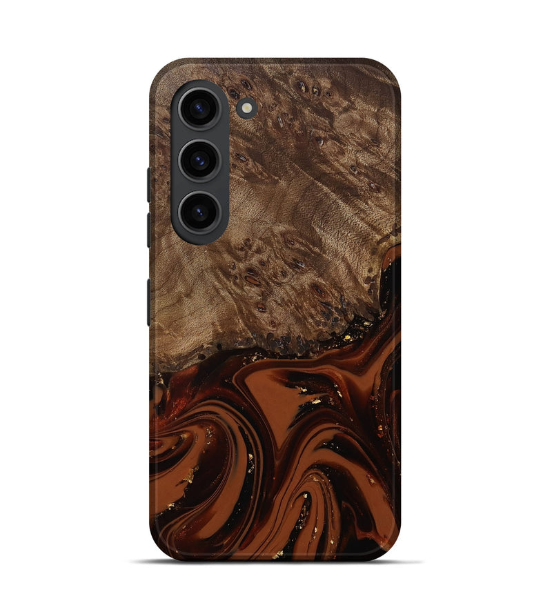 Galaxy S23 Wood Live Edge Phone Case - Elsa (Red, 809469)