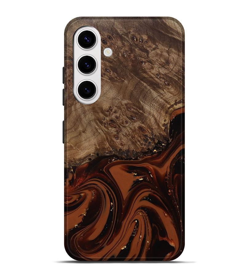 Galaxy S25 Plus Wood Live Edge Phone Case - Elsa (Red, 809469)
