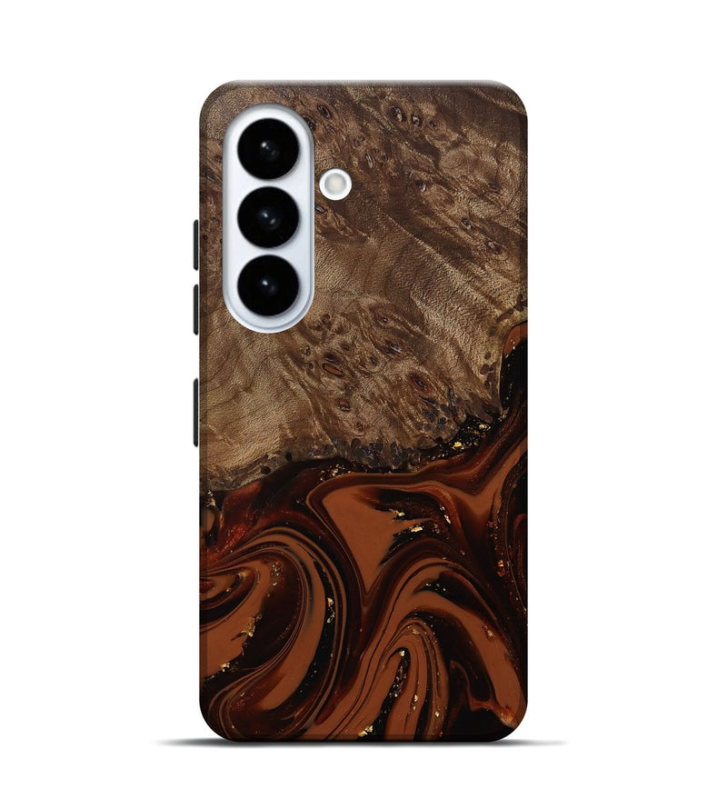 Galaxy S26 Wood Live Edge Phone Case - Elsa (Red, 809469)