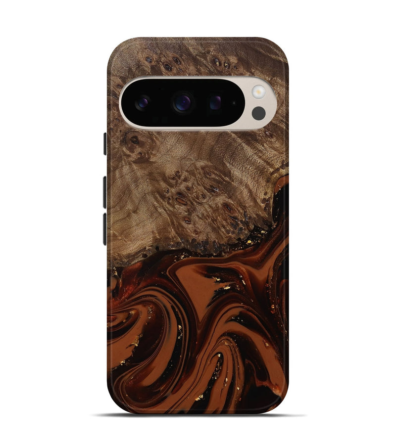 Pixel 10 Pro Wood Live Edge Phone Case - Elsa (Red, 809469)