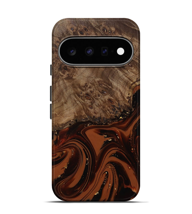 Pixel 11 Pro Wood Live Edge Phone Case - Elsa (Red, 809469)