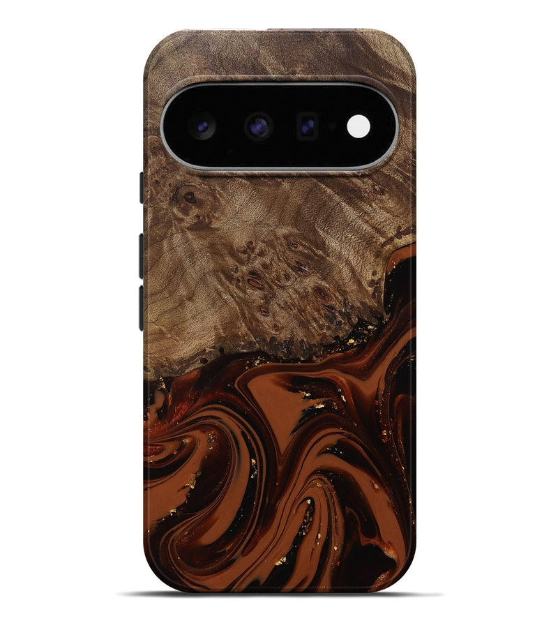 Pixel 11 Pro XL Wood Live Edge Phone Case - Elsa (Red, 809469)