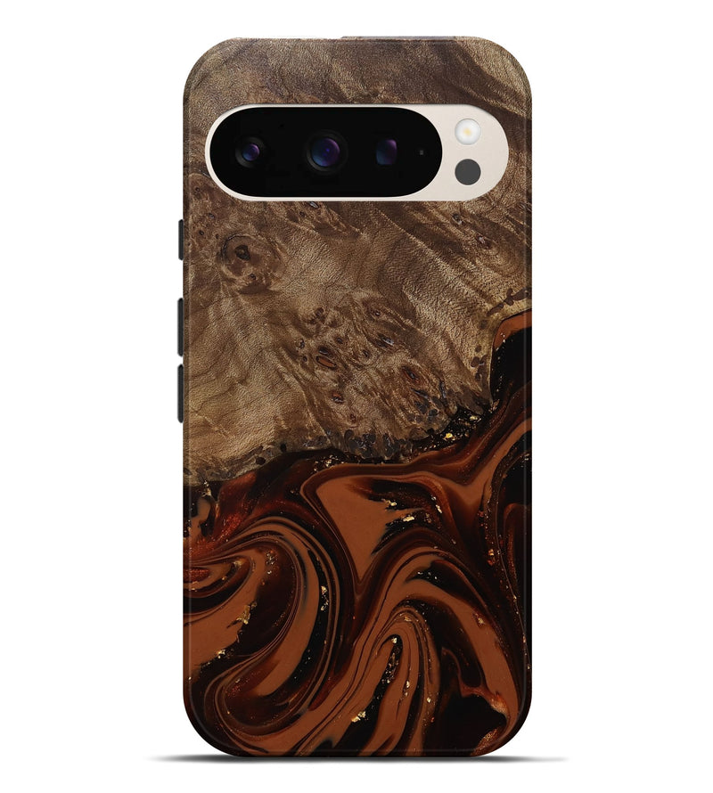 Pixel 9 Pro XL Wood Live Edge Phone Case - Elsa (Red, 809469)