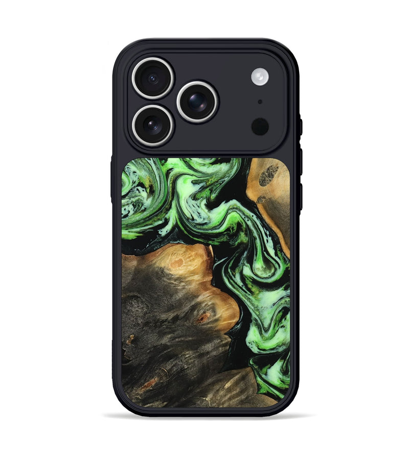 iPhone 17 Pro Wood Phone Case - Maleah (Green, 809572)