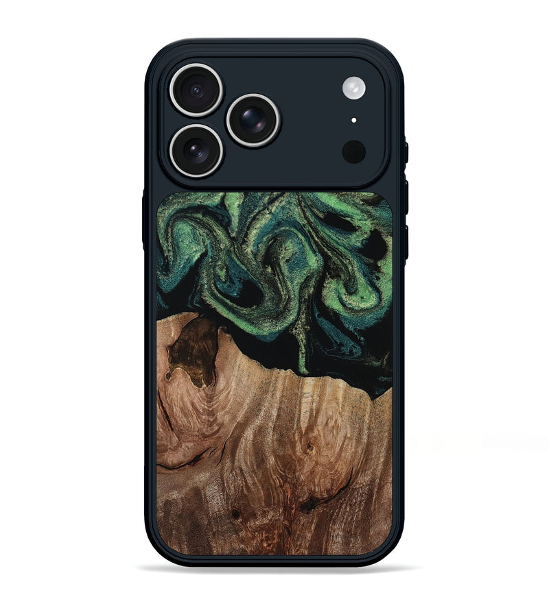 iPhone 17 Pro Max Wood Phone Case - Haywood (Green, 809581)