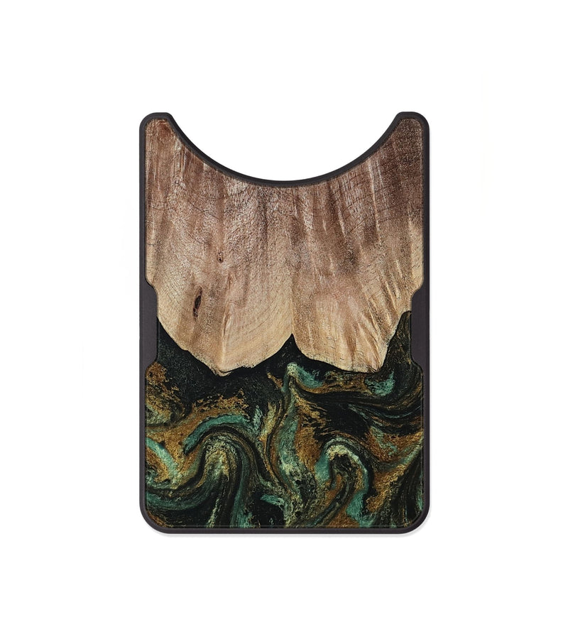 Alloy Wood Wallet - Kelsea (Green, 809585)