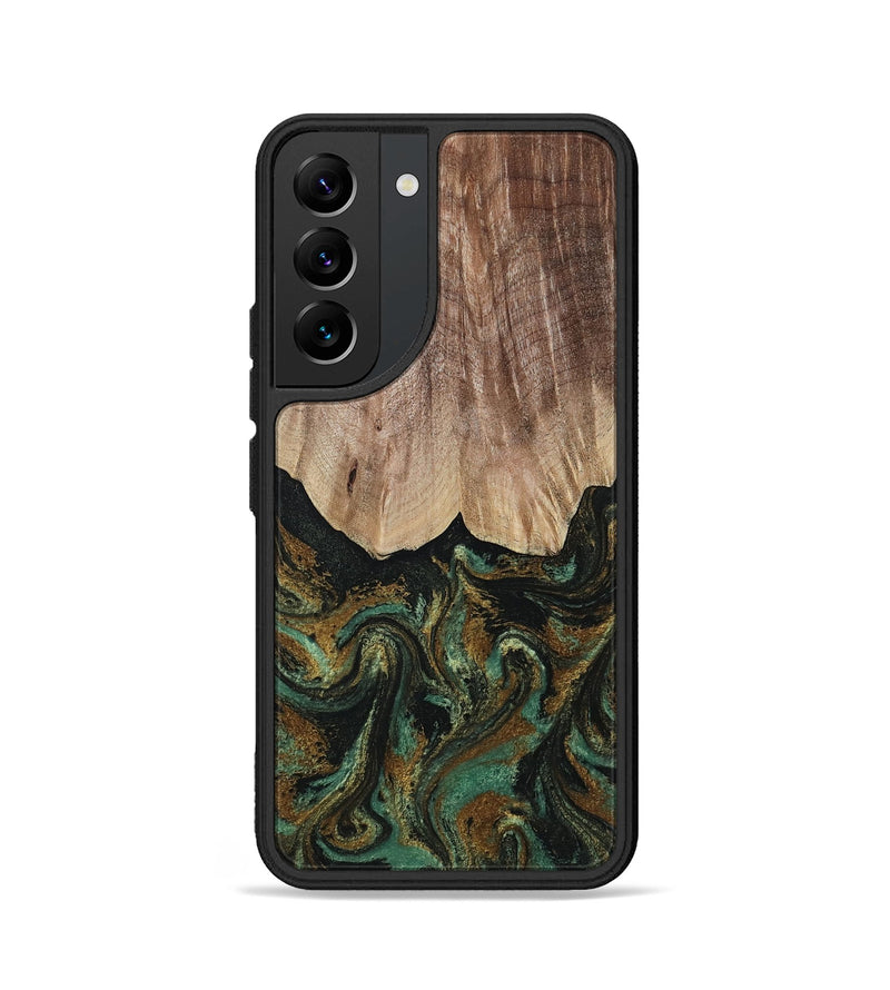 Galaxy S22 Wood Phone Case - Kelsea (Green, 809585)