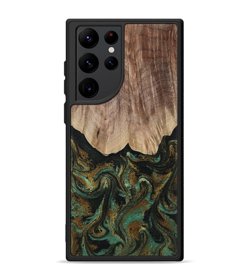 Galaxy S22 Ultra Wood Phone Case - Kelsea (Green, 809585)