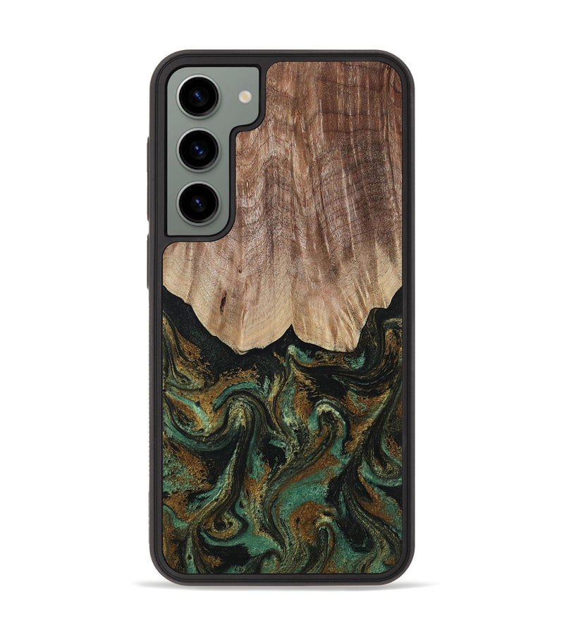 Galaxy S23 Plus Wood Phone Case - Kelsea (Green, 809585)