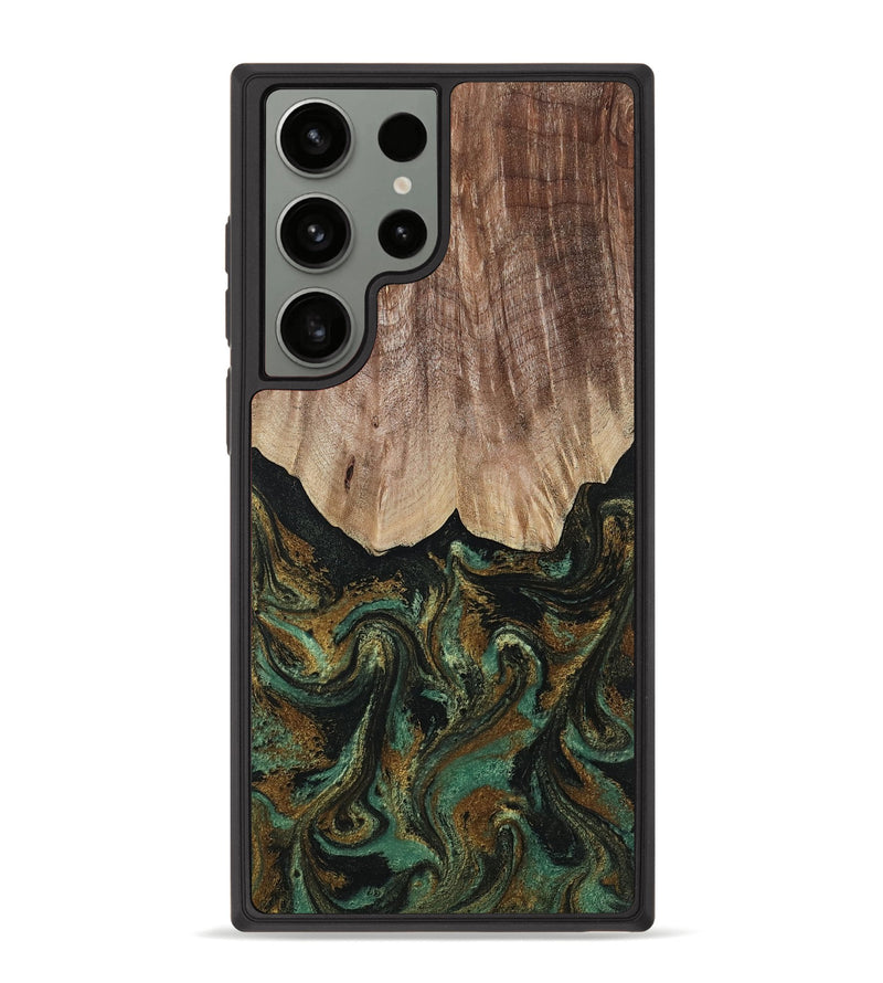 Galaxy S23 Ultra Wood Phone Case - Kelsea (Green, 809585)