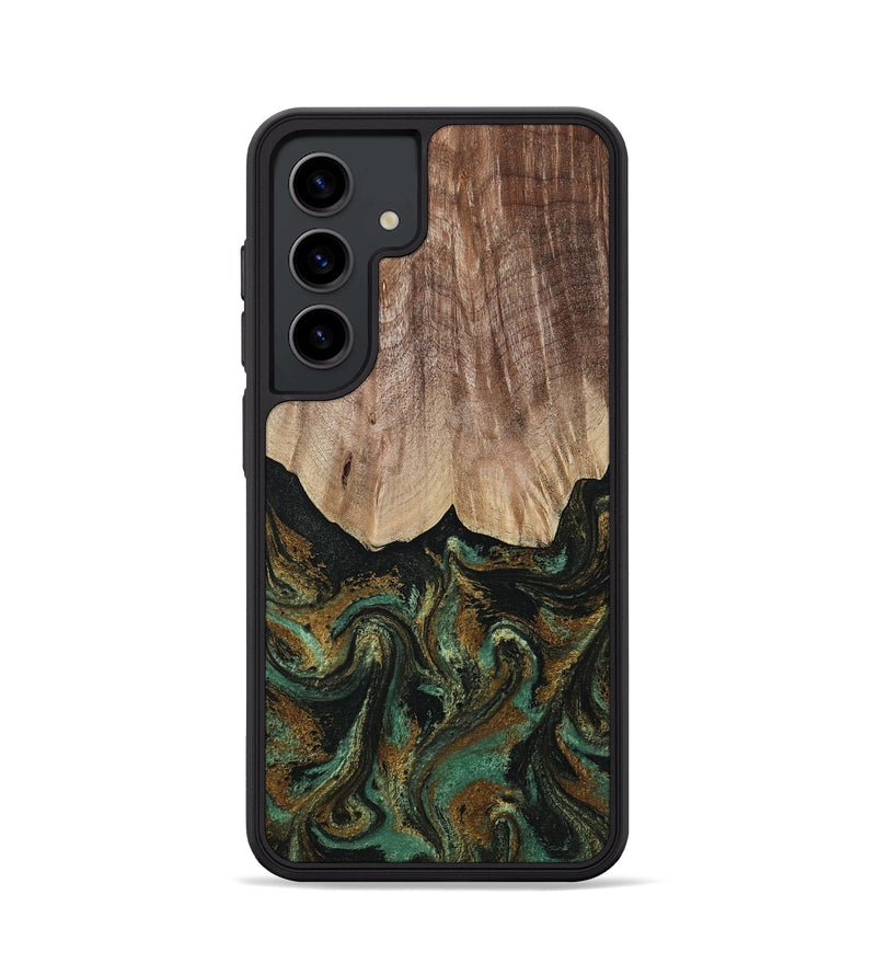 Galaxy S24 Wood Phone Case - Kelsea (Green, 809585)