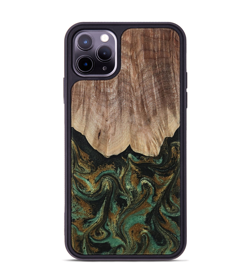 iPhone 11 Pro Max Wood Phone Case - Kelsea (Green, 809585)