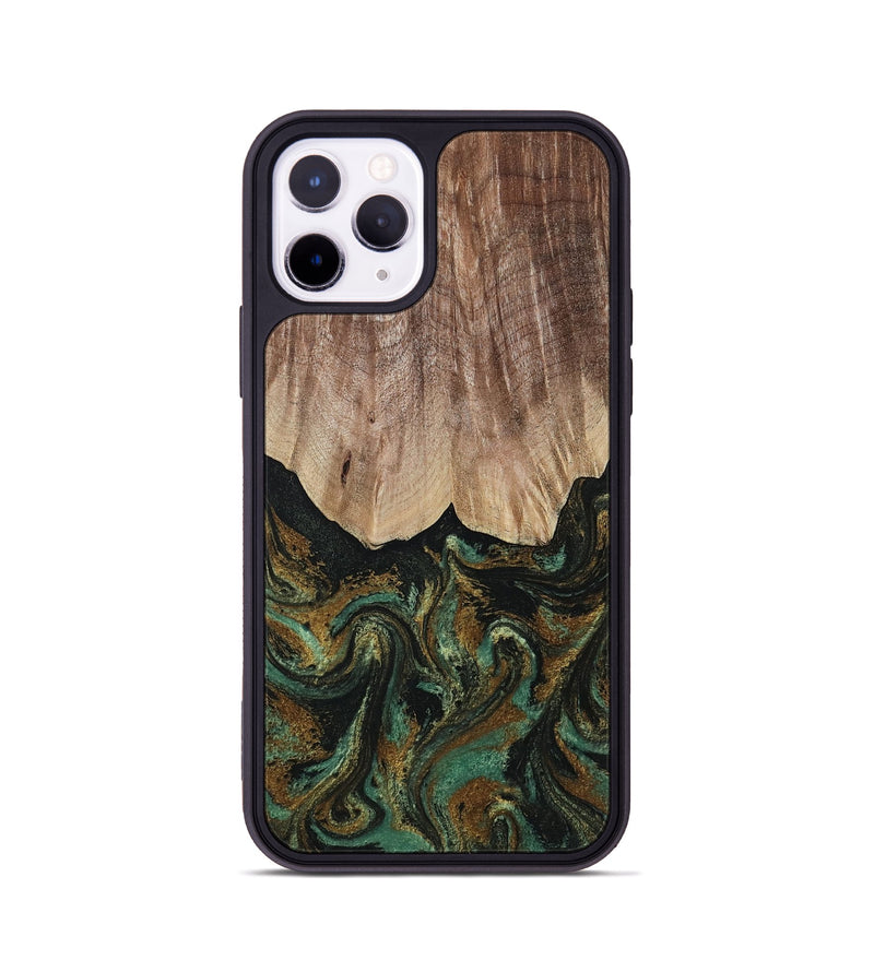 iPhone 11 Pro Wood Phone Case - Kelsea (Green, 809585)