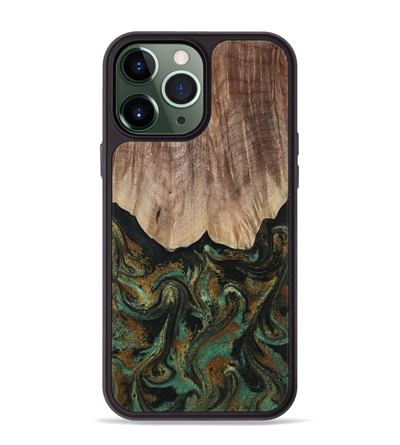 iPhone 13 Pro Max Wood Phone Case - Kelsea (Green, 809585)