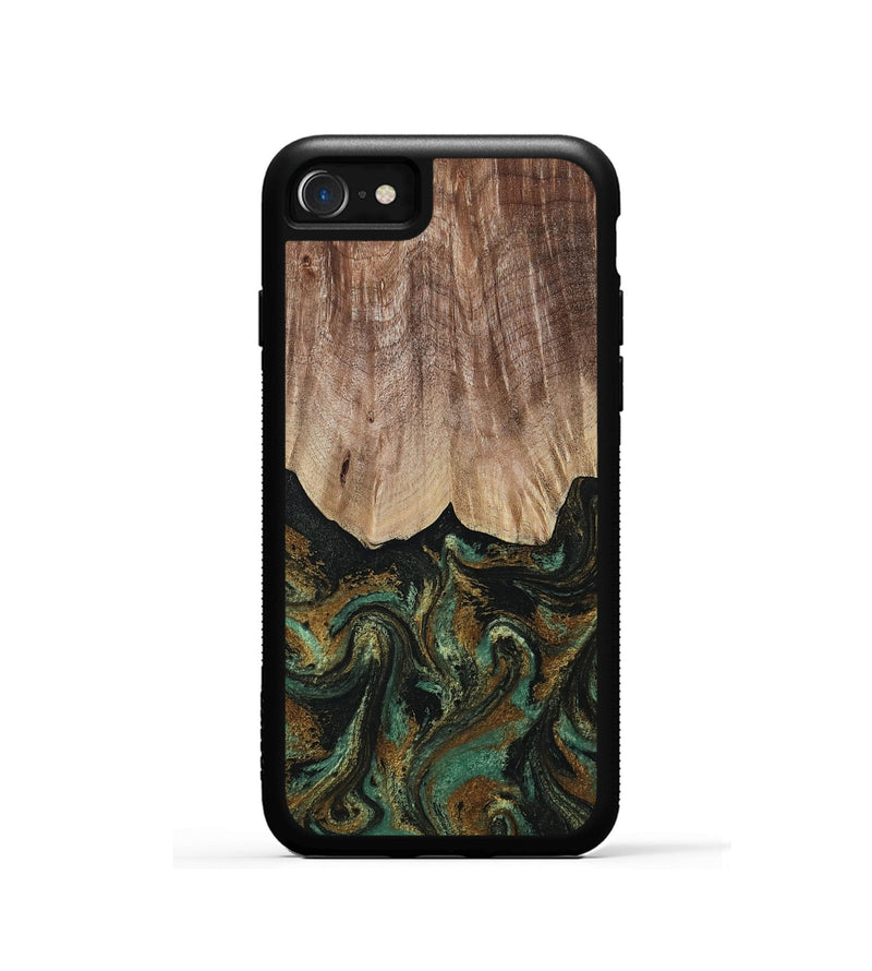 iPhone SE Wood Phone Case - Kelsea (Green, 809585)