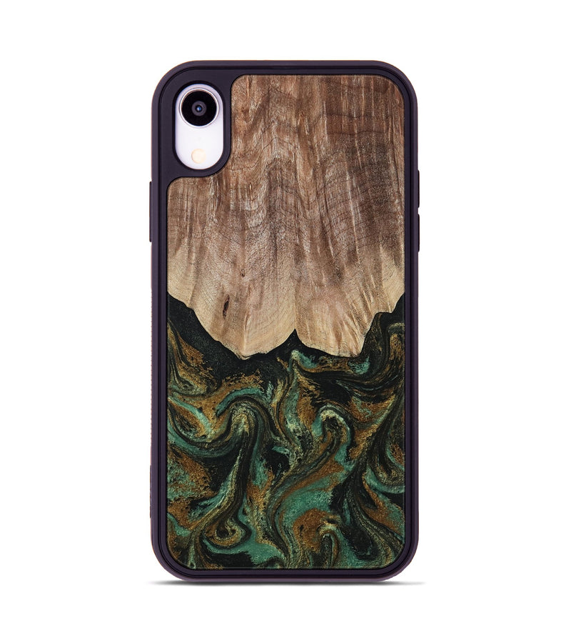 iPhone Xr Wood Phone Case - Kelsea (Green, 809585)
