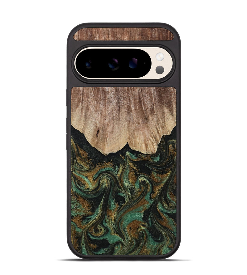 Pixel 10 Pro Wood Phone Case - Kelsea (Green, 809585)
