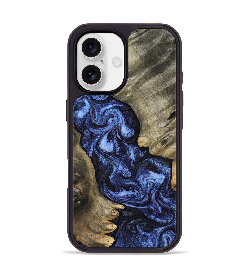 iPhone 17 Wood Phone Case - Darrius (Blue, 809592)