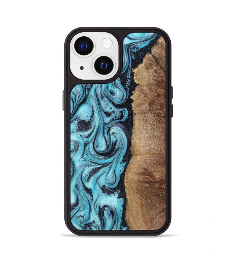 iPhone 13 Wood Phone Case - Virgil (Blue, 809599)