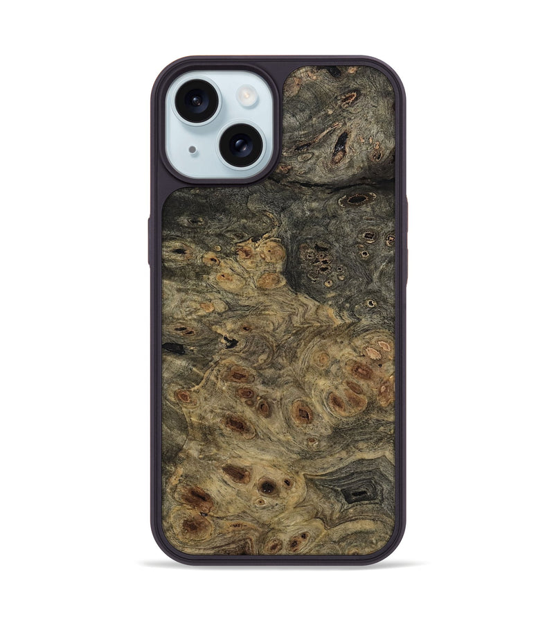 iPhone 15 Wood Phone Case - Candi (Wood Burl, 809627)