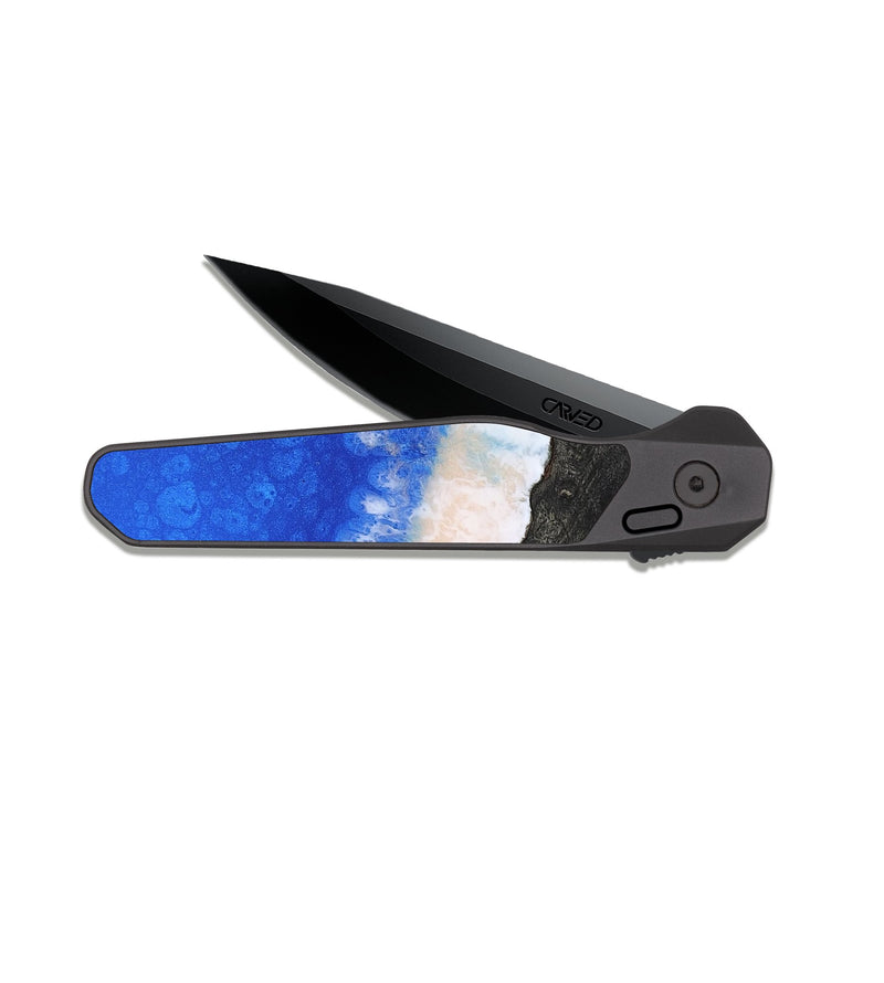 EDC Dark Slate Wood Pocket Knife - Alena (Coastal, 809632)
