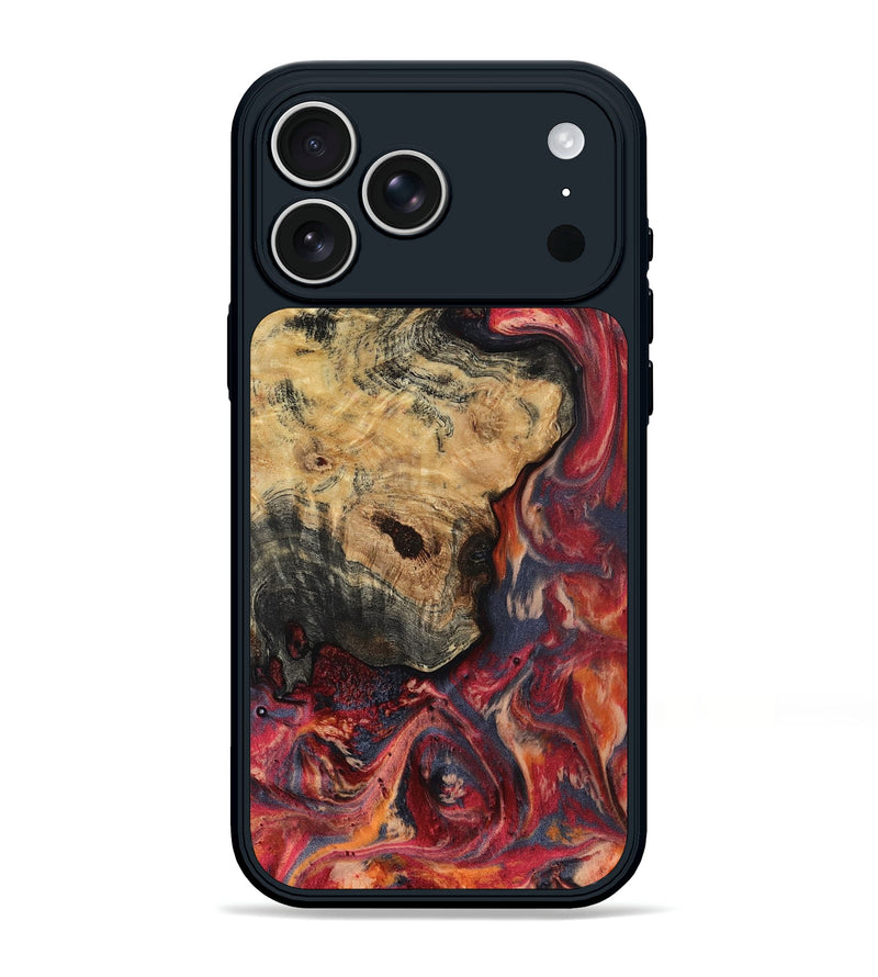 iPhone 17 Pro Max Wood Phone Case - Ned (Red, 809661)