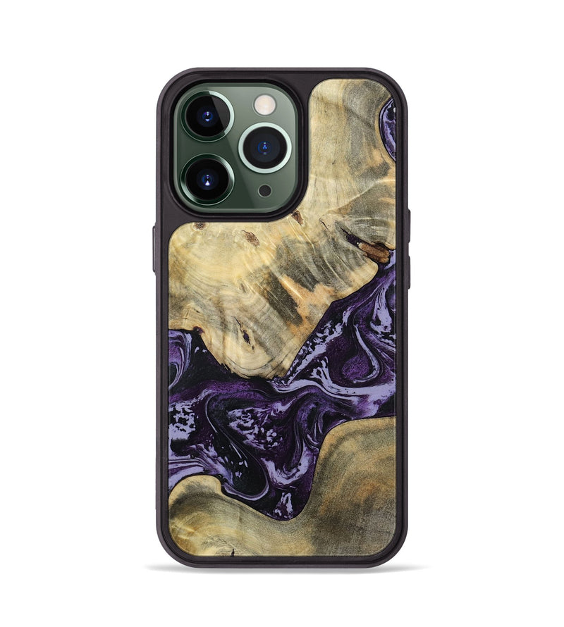 iPhone 13 Pro Wood Phone Case - Curley (Purple, 809668)