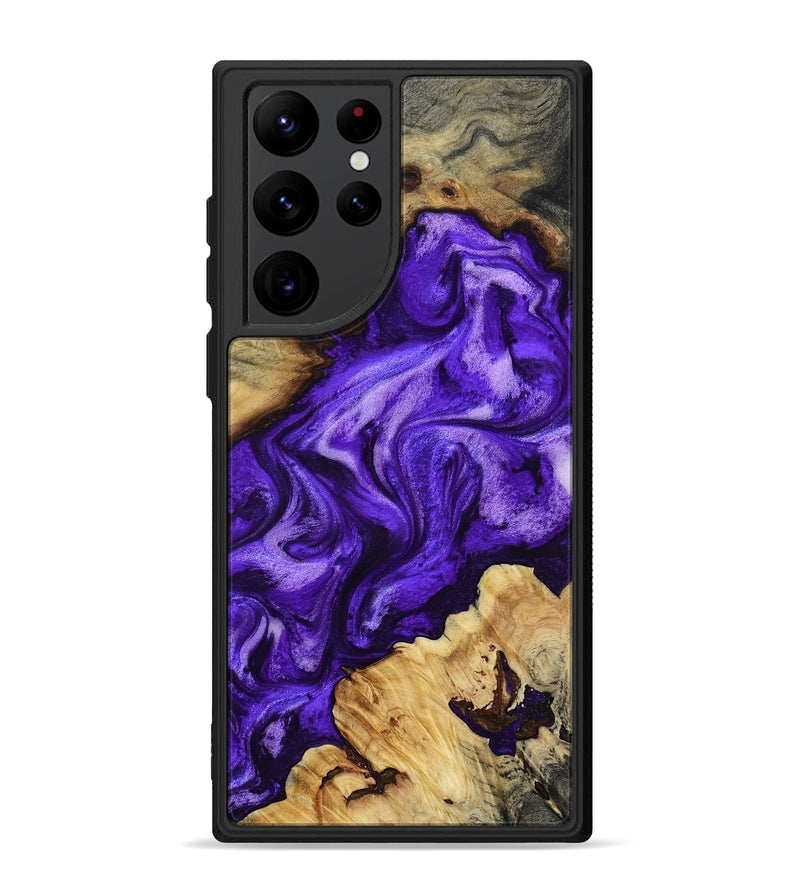 Galaxy S22 Ultra Wood Phone Case - Rachel (Purple, 809671)