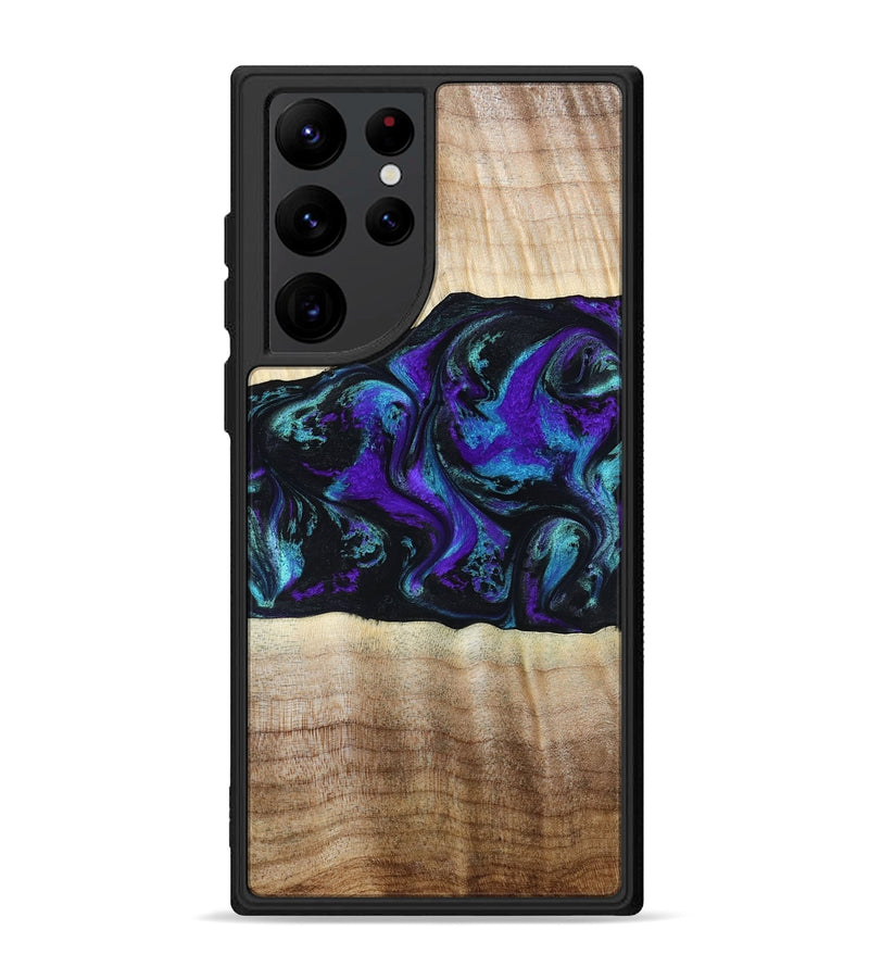 Galaxy S22 Ultra Wood Phone Case - Monroe (Purple, 809672)